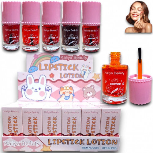 TINTA DE LABIOS LOTION CONEJITO TONOS SURTIDOS KALIYA BEAUTY 2602