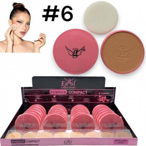 POLVO ENGOL ROSA & APLICADOR #06 EN-165PC