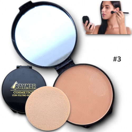 POLVO COMPACTO CON FILTRO SOLAR RAYMAR MG-7622-03
