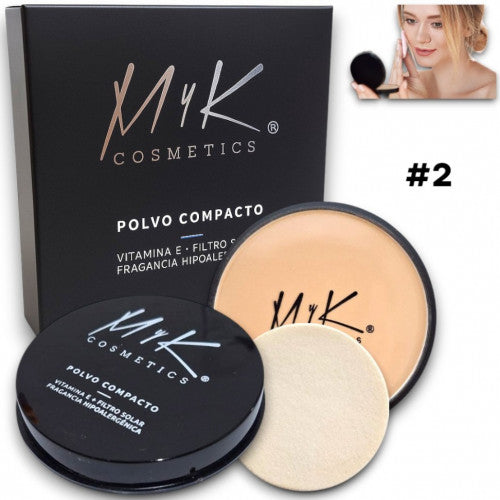 POLVO COMPACTO VIT E + FILTRO SOLAR MYK-8032 #2