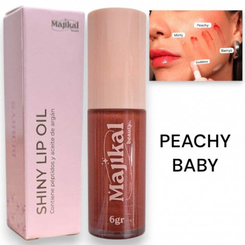 SHINY LIP OIL PEACHY BABY MAJIKAL