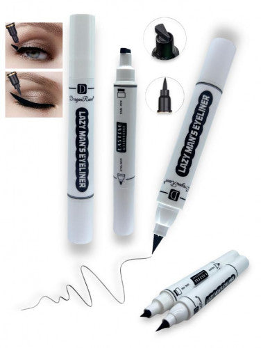 DELINEADOR DOBLE NEGRO PLUMON+SELLO DE GATO DRAGON RANEE DR21