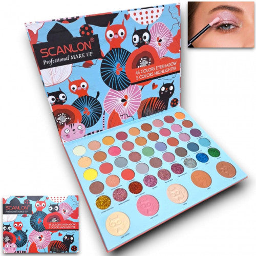 PALETA DE SOMBRAS X50 TONOS PROFESSIONAL MAKE UP SCANLON SE924