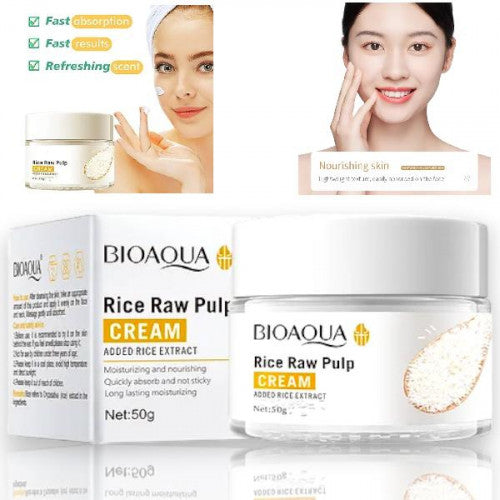 CREMA HIDRATANTE ANTI ARRUGAS A BASE DE ARROZ BIOAQUA BQY56303/BQY79706