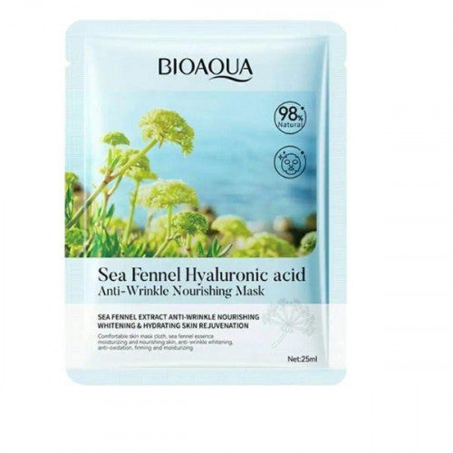 MASCARILLA FACIAL HIDRATANTE DE ACIDO HIALURONICO HINOJO MARINO BIOAQUA BQY91839