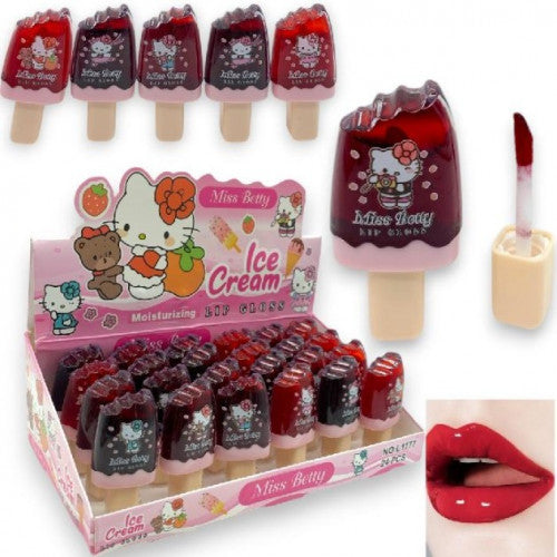 TINTA DE LABIOS ICE CREAM HELLO KITTY TONOS SURTIDOS MISS BETTY L1177