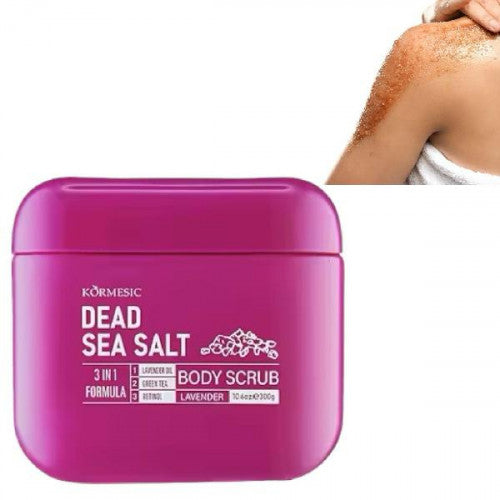 EXFOLIANTE CORPORAL SAL DEL MAR MUERTO 3EN 1 (LAVAN-TE VERDE-RETINOL) 300G KORMESIC KMC32225