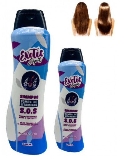SHAMPOO EXOTIC EXPERT BOMBA DE VITAMINAS 3 EN 1 1000 ML