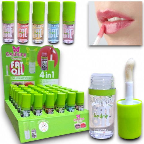 LIP FAT OIL 4IN1 TONOS SURTIDOS GABRINI H003