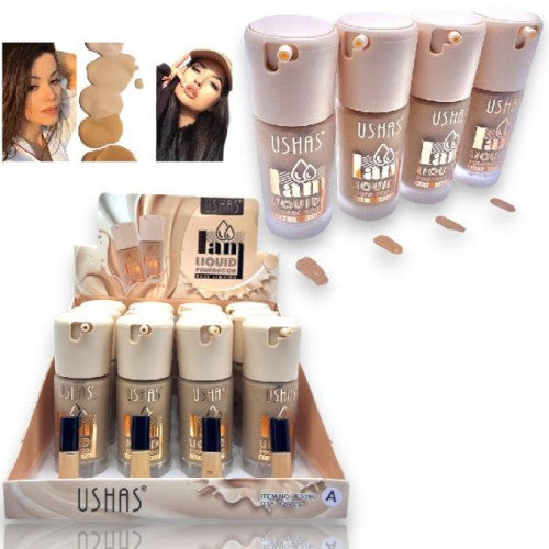 BASE LIQUIDA FUNDATION TONOS SURTIDOS USHAS FS296-A