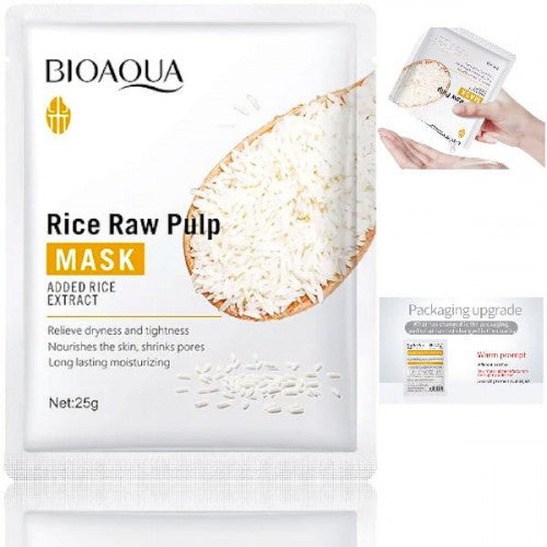 MASCARILLA FACIAL HIDRATANTE DE ARROZ BIOAQUA BQY80205/BQY93752