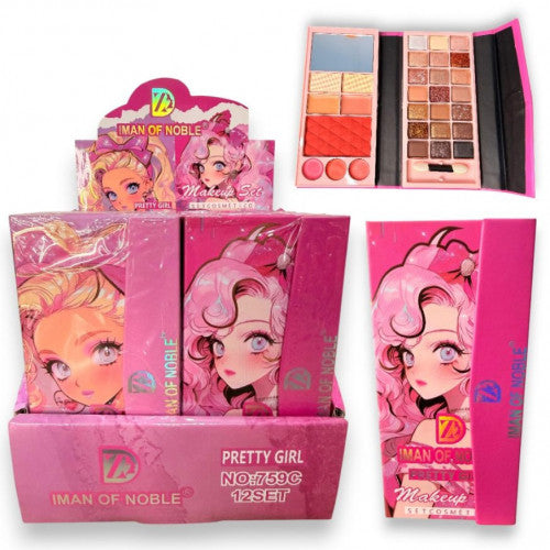 PALETA DE SOMBRAS CARTERA X29 TONOS PRETTY GIRL IMAN OF NOBLE 759C