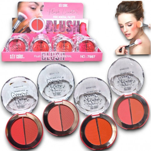 DUO DE RUBOR COMPACTO BLUSH CREATOR S.F.R COLOR TONOS SURTIDOS 7987