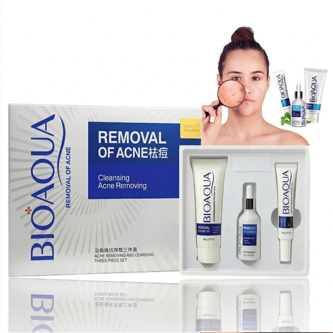 KIT SKIN CARE PREMIUN REMOVEDOR DE ACNE 3PCS BIOAQUA BQY40381