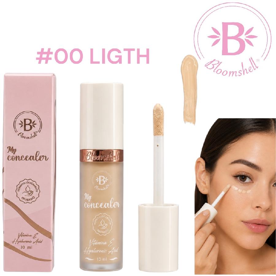 CORRECTOR LIQUIDO MY CONCEALER CON APLICADOR 10ML LIGHT 00 BLOOMSHELL BL-B1010-00