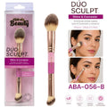 BROCHA DOBLE PARA ILUMINADOR Y CORRECTOR PROFESSIONAL HIDRALS HBA-056