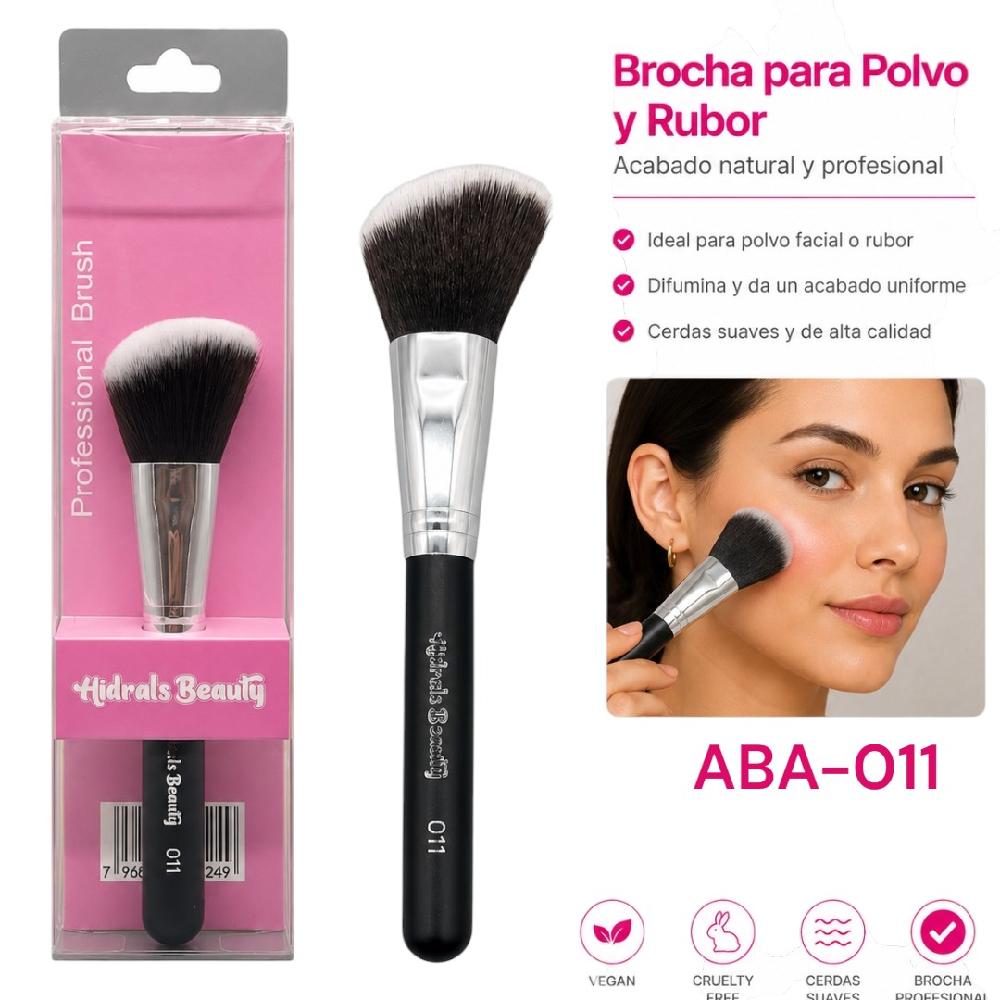 BROCHA PROFESIONAL PARA POLVO Y RUBOR HIDRALS ABA-011