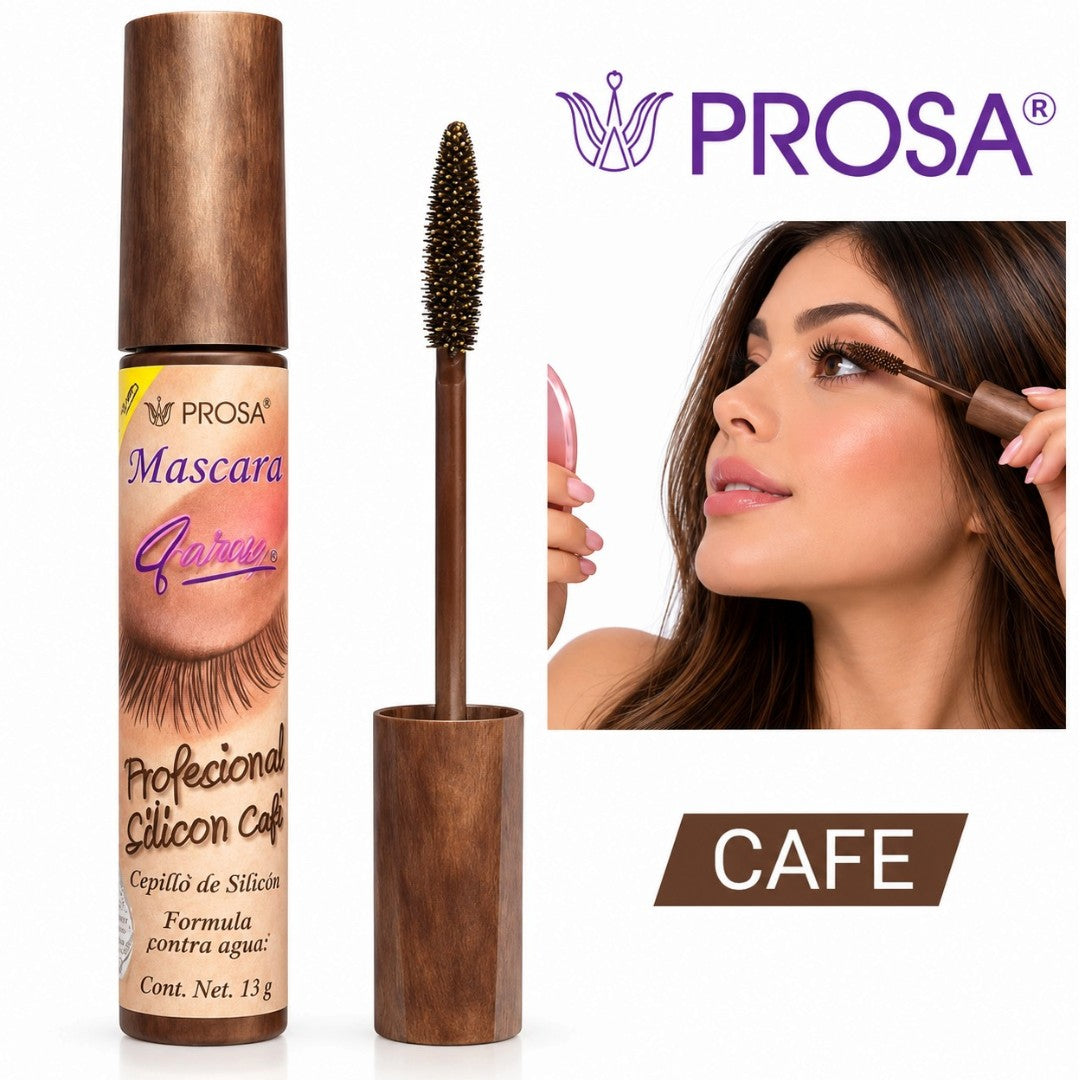 PESTAÑINA PROFESSIONAL A PRUEBA DE AGUA PROSA SILICON CAFE 13G EMPAQUE MARRON 15175