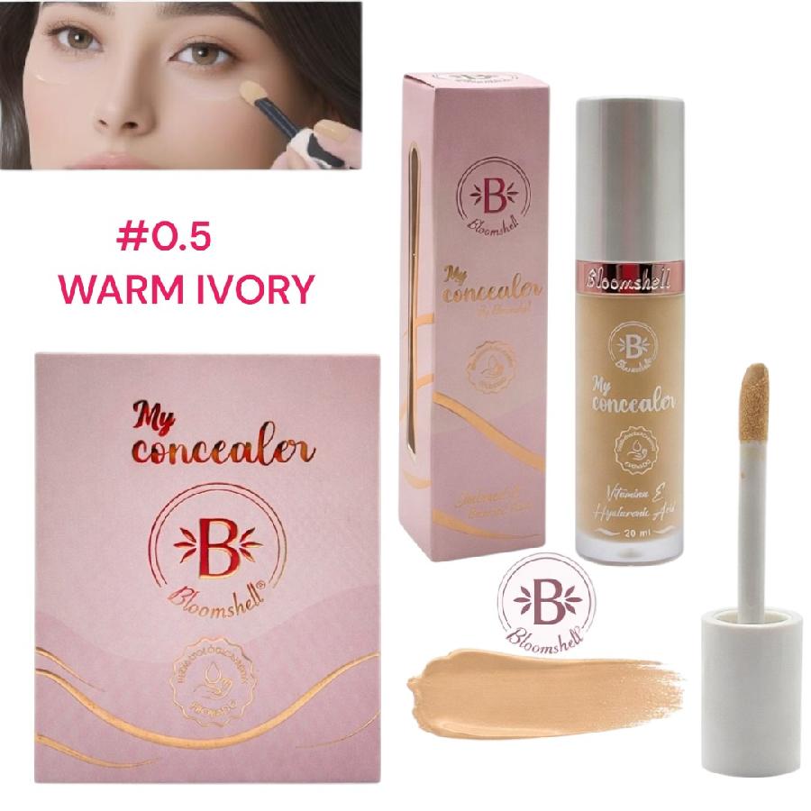 CORRECTOR LIQUIDO MY CONCEALER CON APLICADOR 20ML WARM IVORY 0.5 BLOOMSHELL BL-B0808-0.5