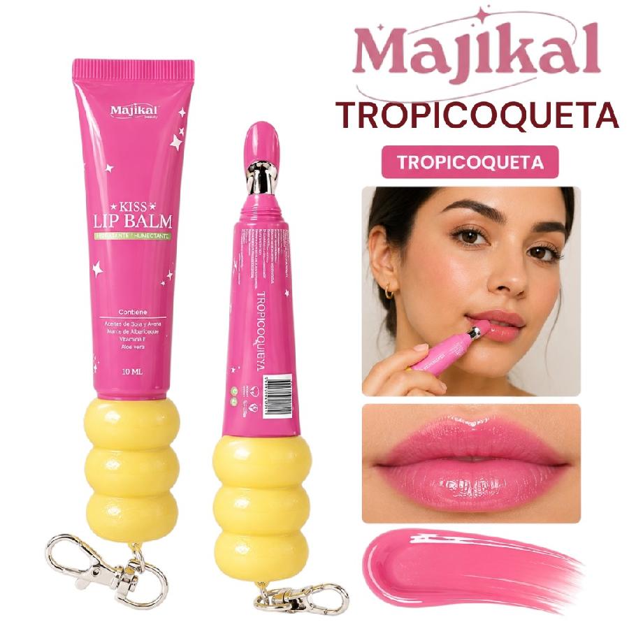 LIP BALM KISS PROFESIONAL 10ML TROPICOQUETA MAJIKAL