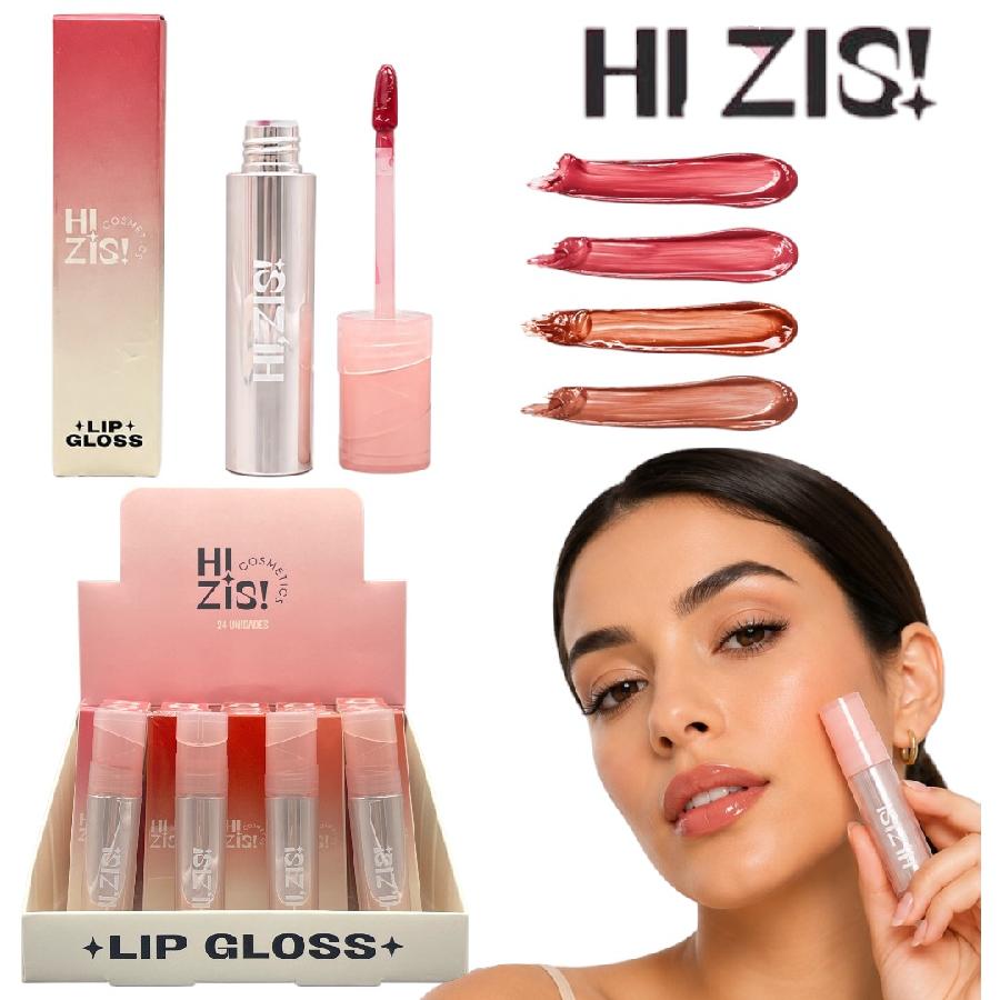 LIP GLOSS HIDRATANTE KISS ME ROSE HI ZIS! HZ404