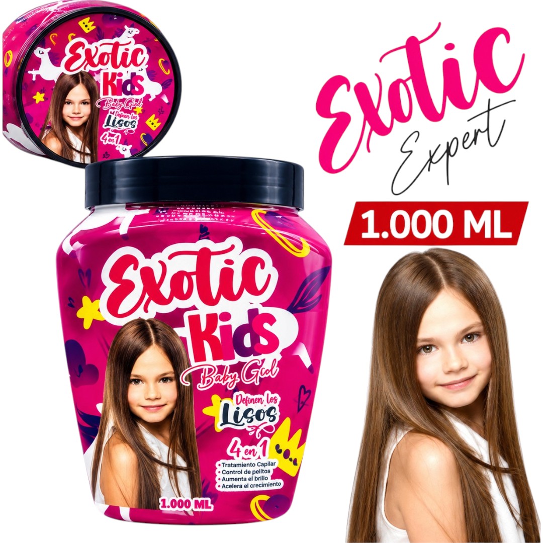 TRATAMIENTO CAPILAR EXOTIC KIDS LISOS 4 EN 1 1000ML