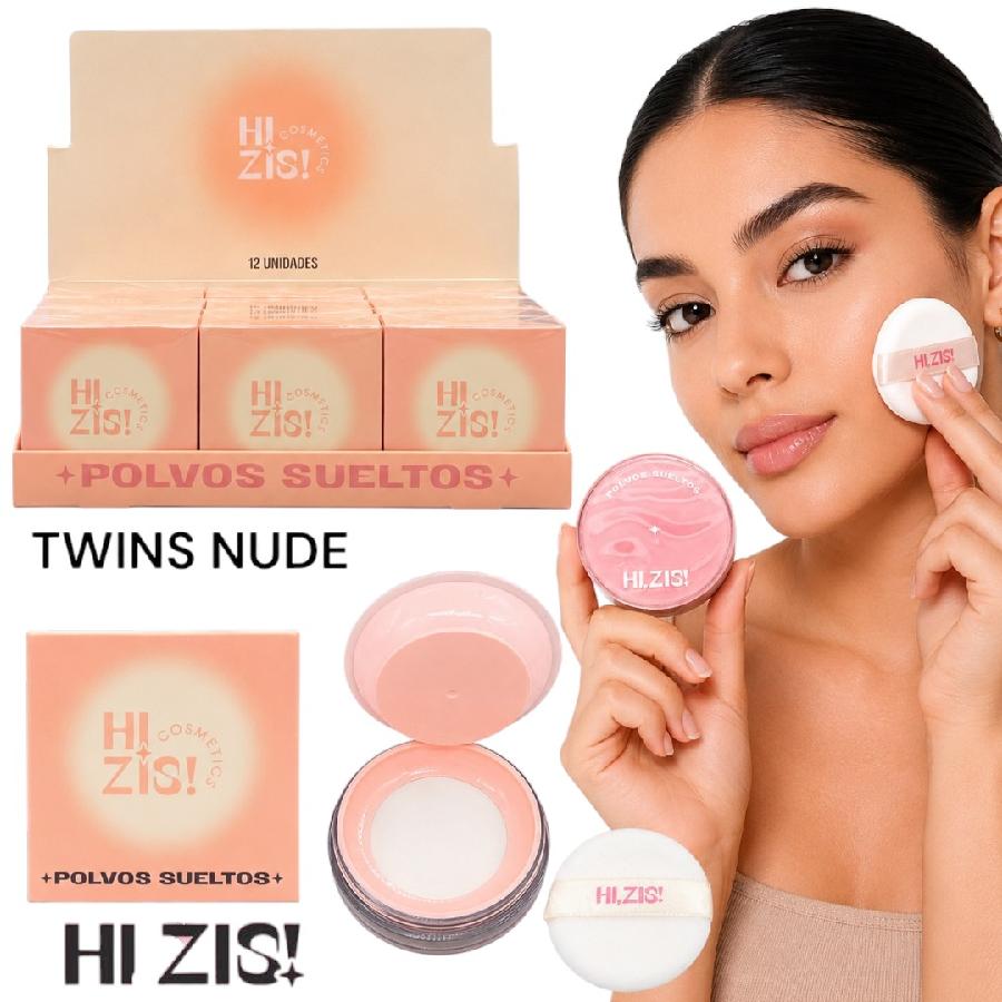 POLVO SUELTO CON APLICADOR TWINS NUDE HI ZIS! HZ401