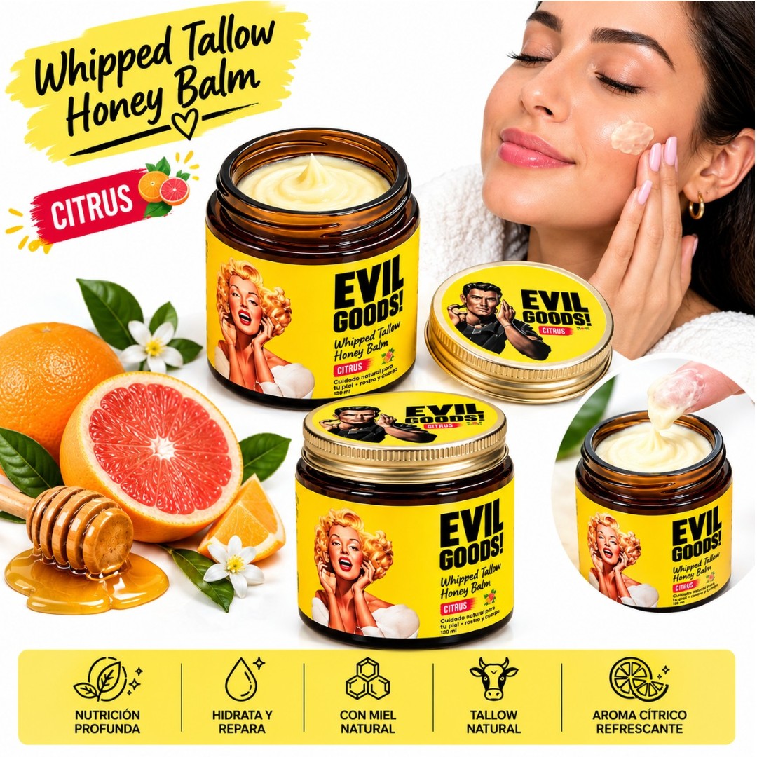 CREMA SEBO DE RES PARA LA CARA EVIL GOODS! 100GRS
