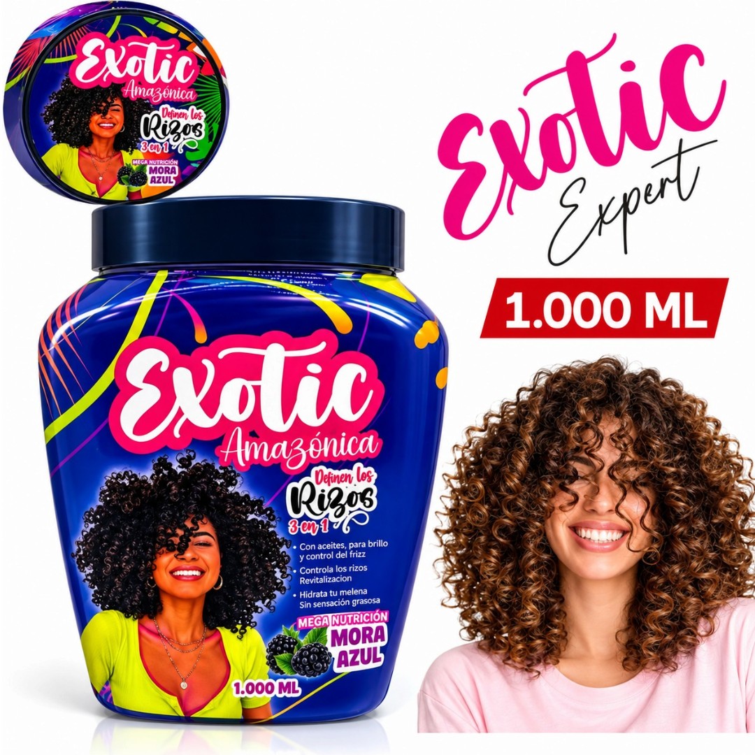 TRATAMIENTO CAPILAR 3 EN 1 RIZOS ADULTO EXOTIC AMAZONICA 1000 ML