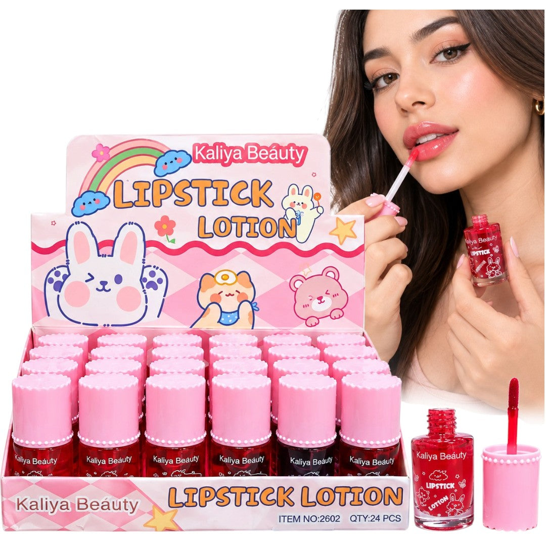 TINTA DE LABIOS LOTION CONEJITO TONOS SURTIDOS KALIYA BEAUTY 2602