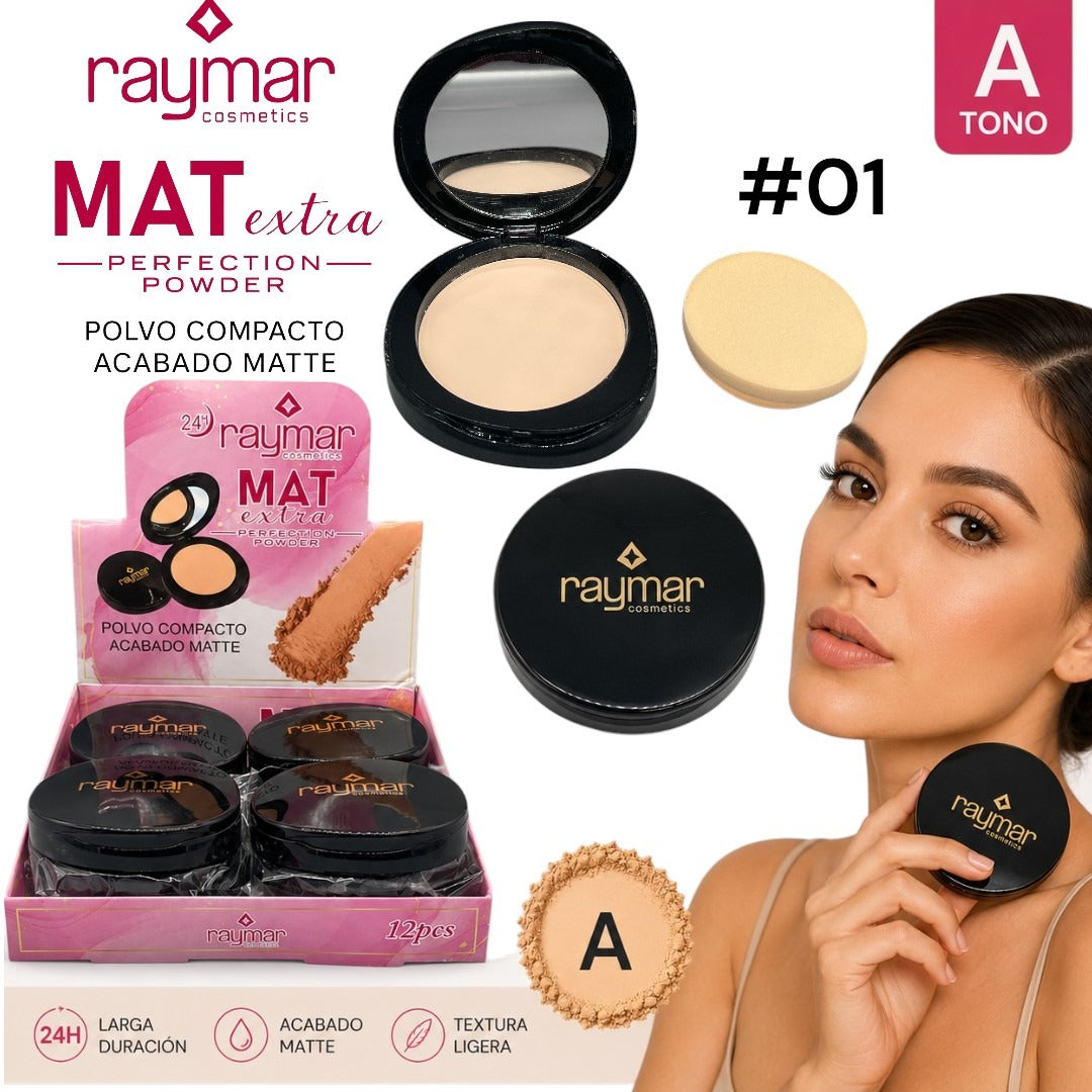 POLVO COMPACTO CON FILTRO SOLAR RAYMAR MG-15980-01