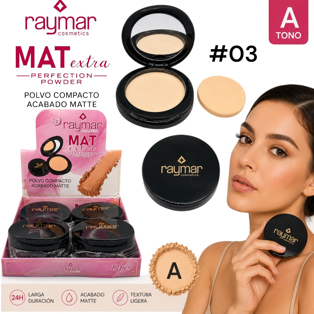 POLVO COMPACTO CON FILTRO SOLAR RAYMAR MG-15980-03