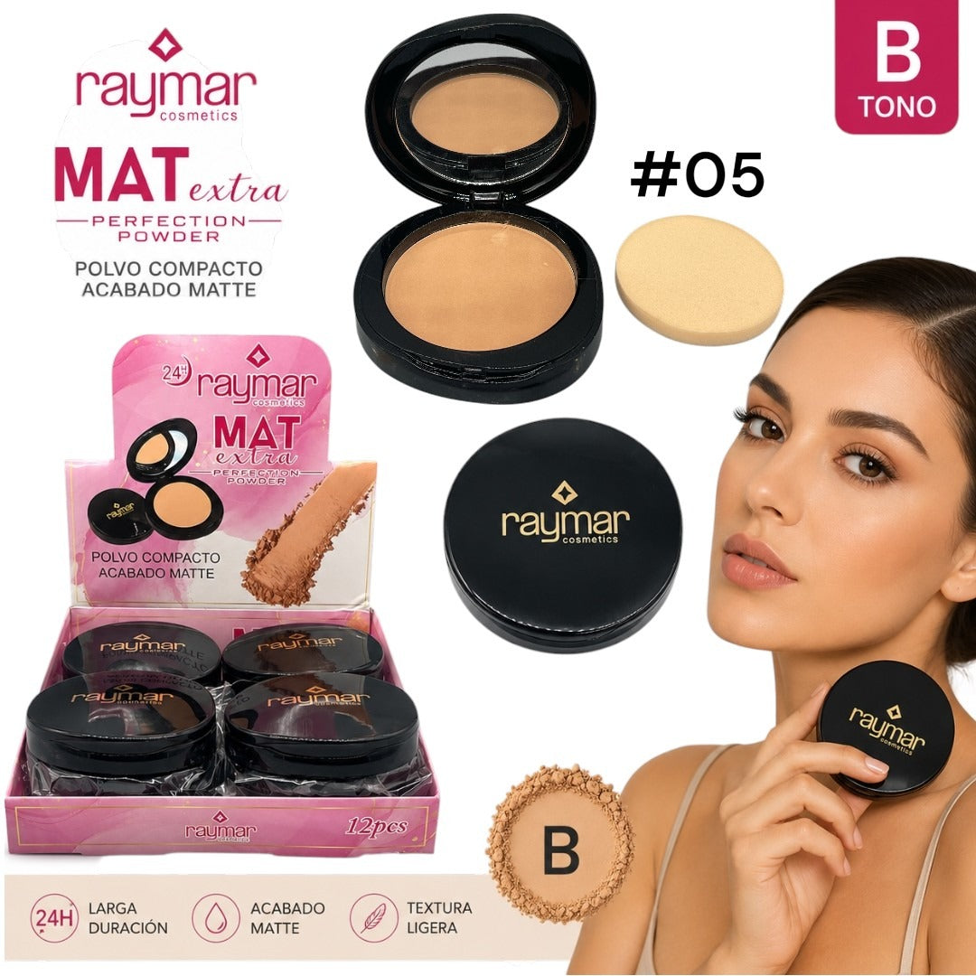 POLVO COMPACTO CON FILTRO SOLAR RAYMAR MG-15980-05