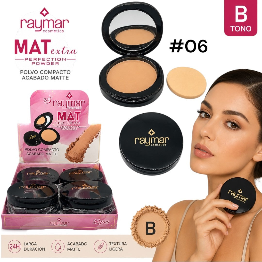 POLVO COMPACTO CON FILTRO SOLAR RAYMAR MG-15980-06