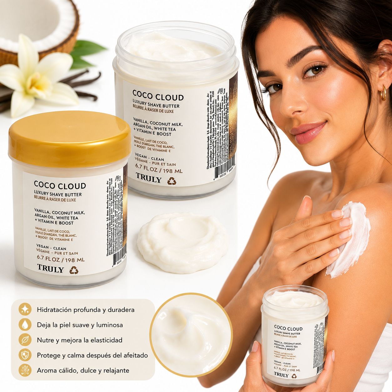 CREMA DEPILADORA TRULY DE COCO CLOUD 198ML