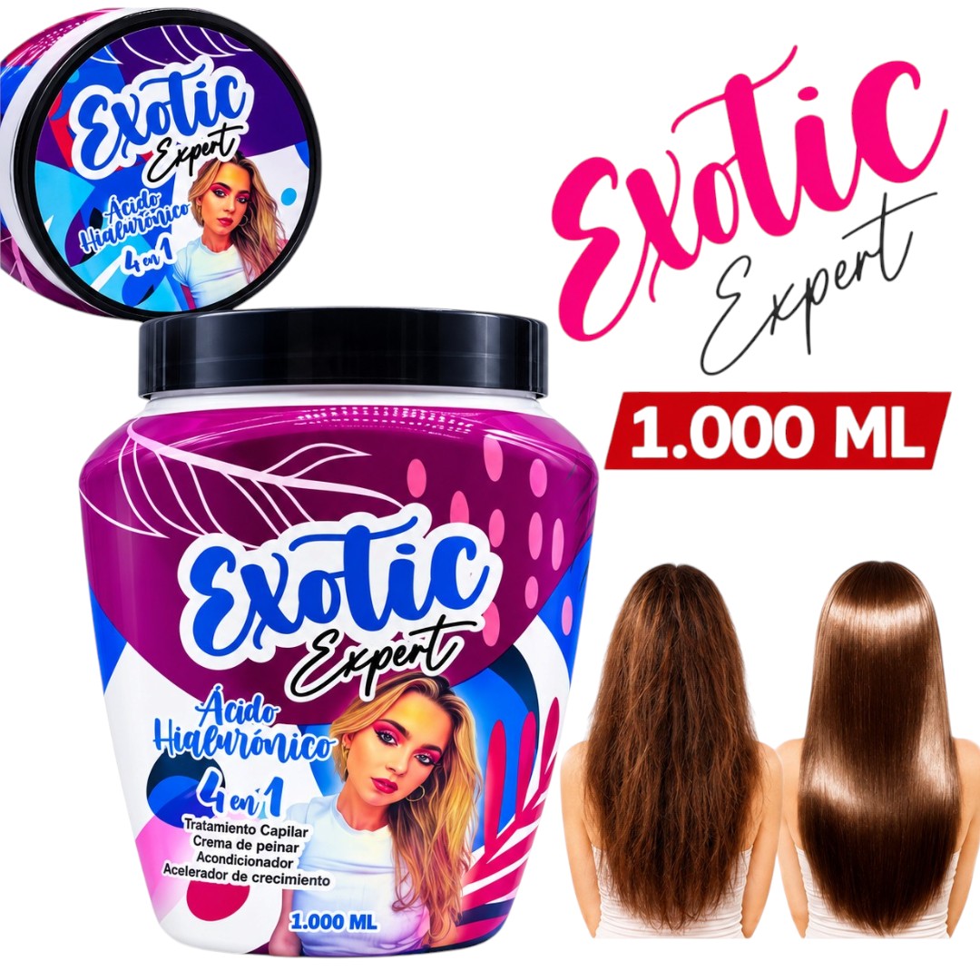 TRATAMIENTO CAPILAR 4 EN 1 ACIDO HIALURONICO EXOTIC BEAUTY 1000 ML