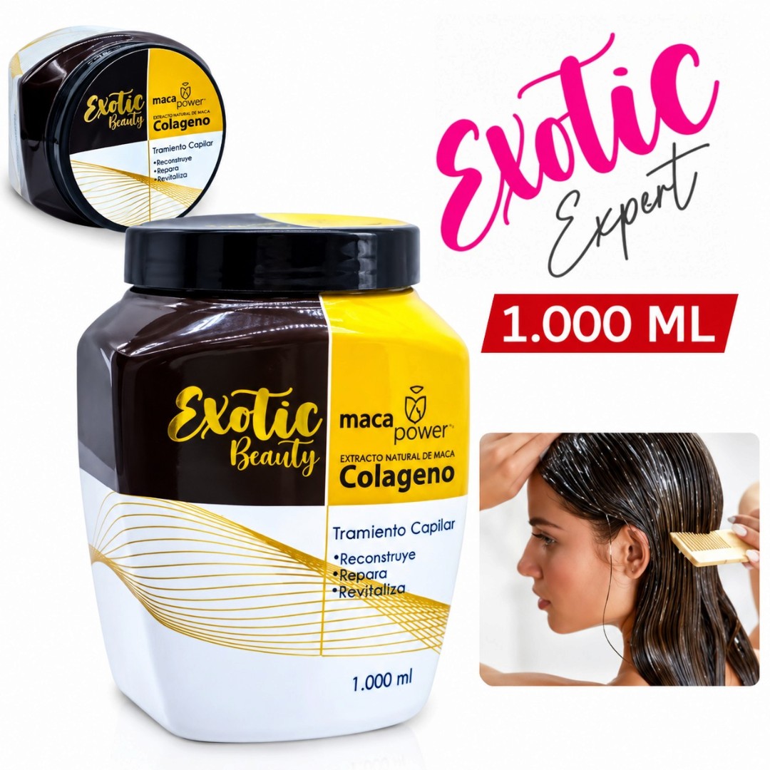 TRATAMIENTO CAPILAR DE COLAGENO Y MACA EXOTIC BEAUTY 1000 ML