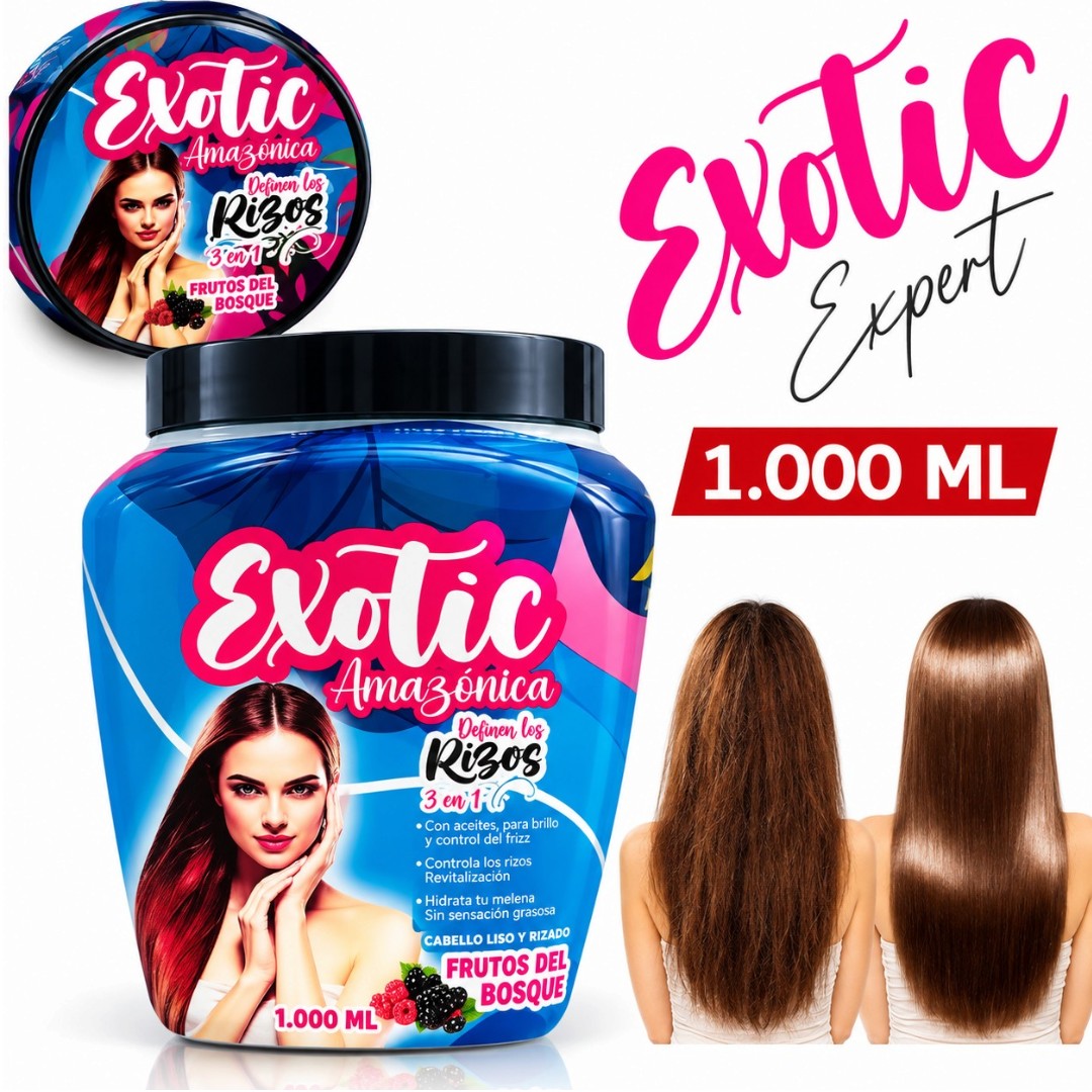 TRATAMIENTO CAPILAR 3 EN 1 LISOS FRUTOS DEL BOSQUE EXOTIC AMAZONICA 1000 ML
