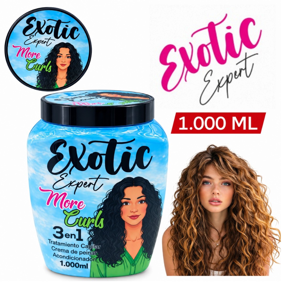 TRATAMIENTO CAPILAR 3 EN 1 MORE CURLS EXOTIC 1000ML
