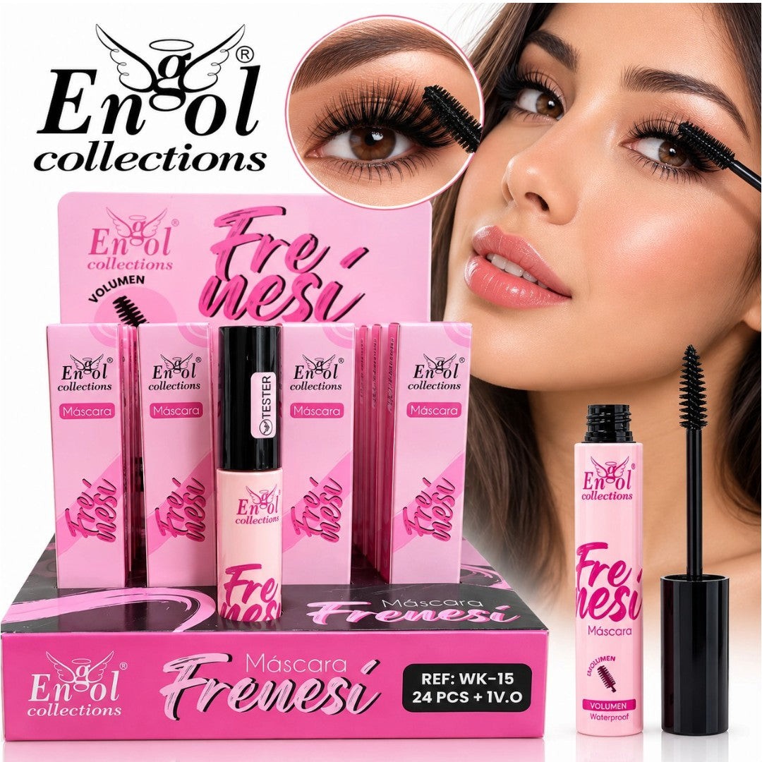 PESTAÑINA NEGRA EFECTO VOLUMEN & ALARGAMIENTO WATERPROOF ENGOL WK-15