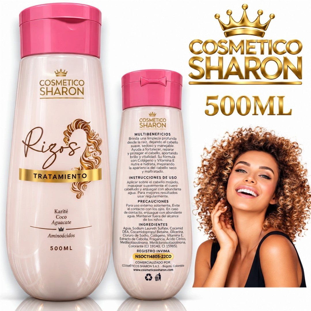 TRATAMIENTO RIZOS DEFINIDOS CON AMINOCIDOS SHARON 500ML